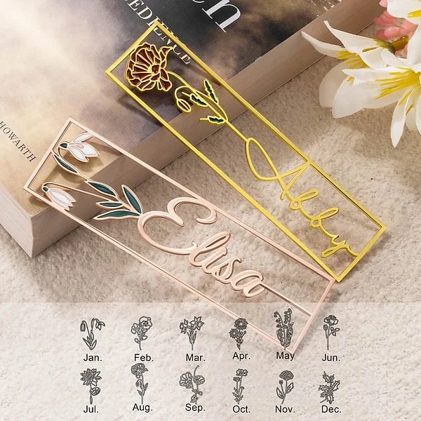 Hand-made Birth Flower Bookmark