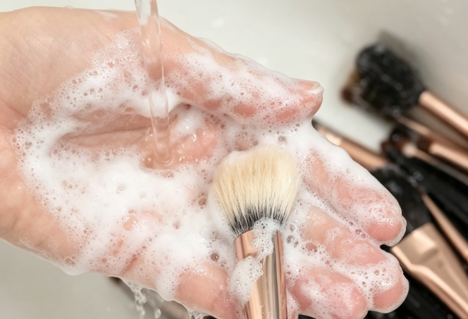 Lather and rinse until water runs clear