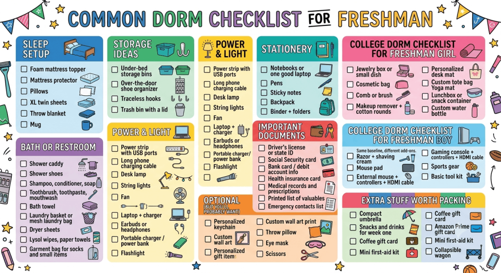 dorm essentials list image