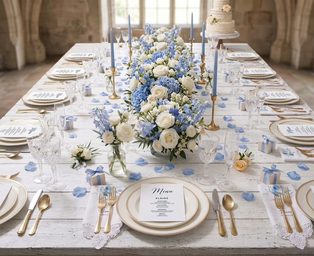 bridal shower menu card